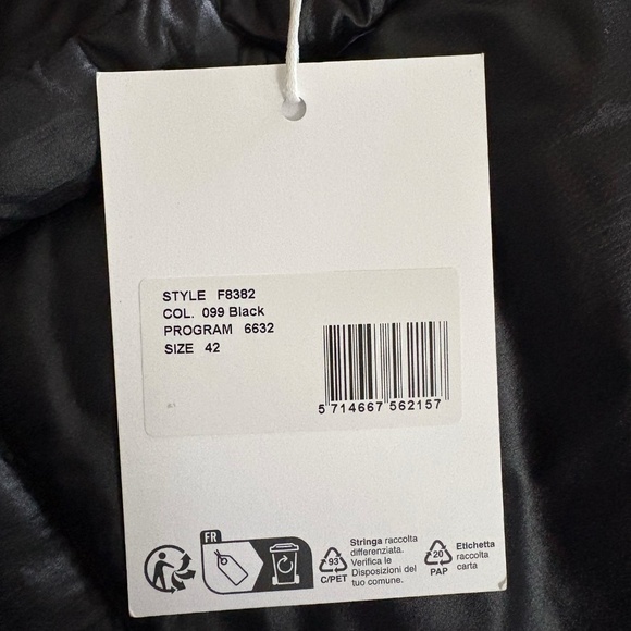 GANNI Black Cinch Waist Puffer Jacket - EU 42 - Picture 12 of 14